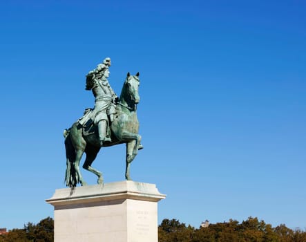 Statue of Louis XIV at Versailles, France