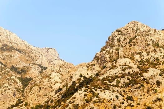 ruins of the ancient city of Kotor, located in the territory of Montenegro