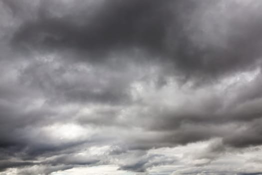 clouds photographed gray monochrome colors in cloudy weather. Autumn season