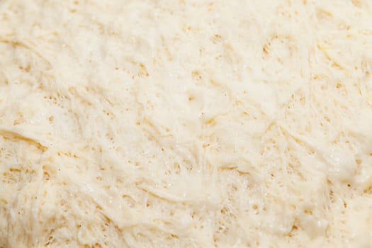 close-up photographed dough for baking a cake at home