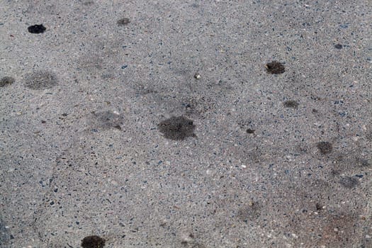 paved road on which there were traces of engine oil leaked from the car