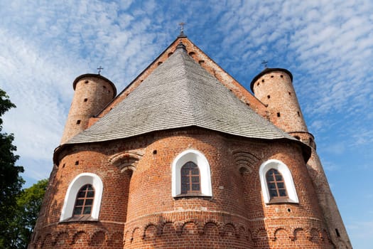 old Orthodox church built as a fortress, is situated in the village Synkovichi, Grodno region Republic of Belarus