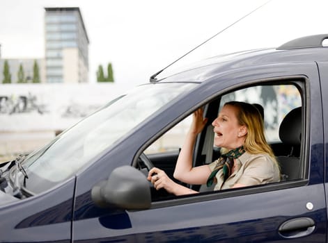 angry female driver