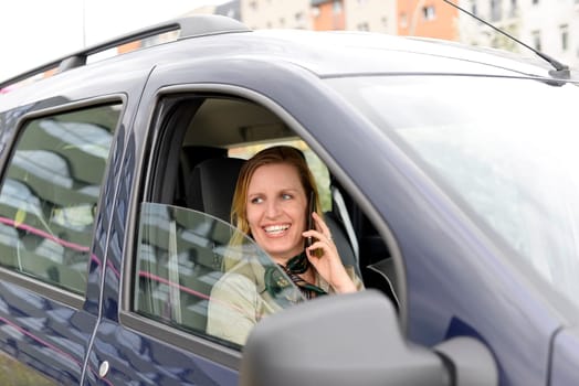Businesswoman with smartphone