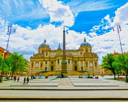 Rome, Italy - May 03, 2014: Basilica of Santa Maria Maggiore at Rome