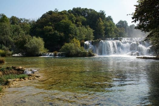 Krka Waterfalls in Croatia
