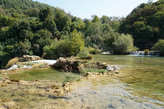 Krka Waterfalls in Croatia