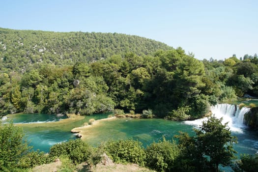 Krka Waterfalls in Croatia
