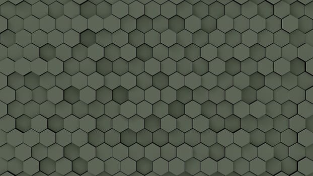 The 3d rendering colorful hexagon pattern with nice color