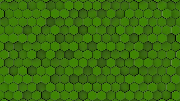 The 3d rendering colorful hexagon pattern with nice color