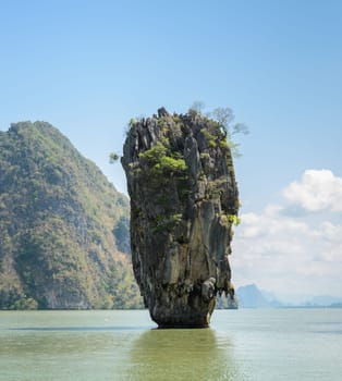 Beautiful landscape of James Bond Island or Koh Tapu in Phang Nga Bay, Thailand