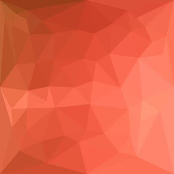 Low polygon style illustration of a light salmon abstract geometric background.