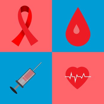 Aids Awareness. World Aids Day concept. Vector illustration EPS10