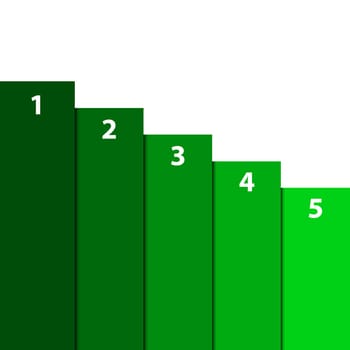 A Modern ecology infographics green template vector