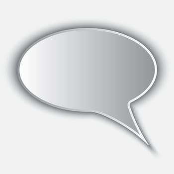 Abstract vector background of paper speech bubble for your own design