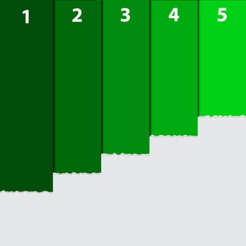 A Modern ecology infographics green template vector