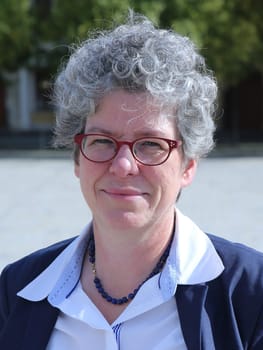 Anne-Marie Keding (CDU) Minister of Justice of the State of Saxony-Anhalt at the demonstration "Defending the Action Programme Together"" on 30.09.2016 on Magdeburg Cathedral Square"