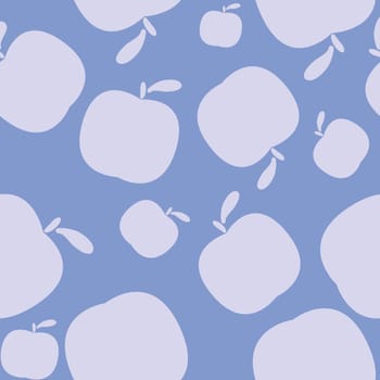Seamless background pattern with apples. Vector illustration.
