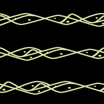 Seamless horizontal lines pattern in black and green colors. Good for textile, package or other decoration.