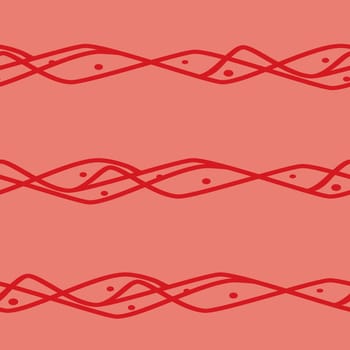 Seamless horizontal lines pattern in red colors. Good for textile, package or other decoration.