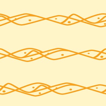 Seamless horizontal lines pattern in yellow and orange colors. Good for textile, package or other decoration.