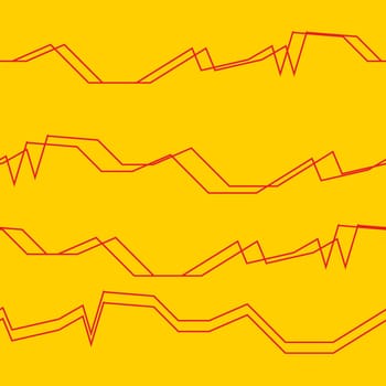 Seamless horizontal lines pattern in red an yellow colors. Good for textile, package or other decoration.