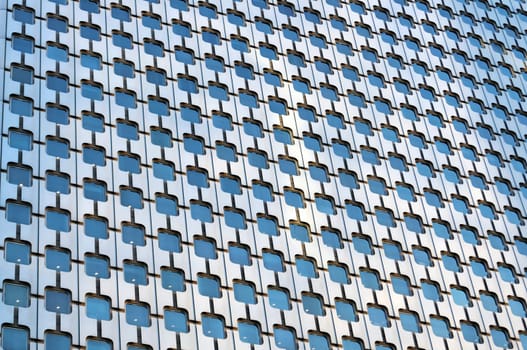 PARIS, FRANCE - SEPTEMBER 29, 2015: Facade of Tour Ariane skyscraper in La Defense business district in Paris, France