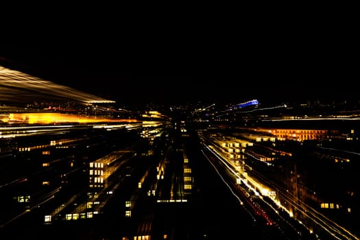 a background with big city lights