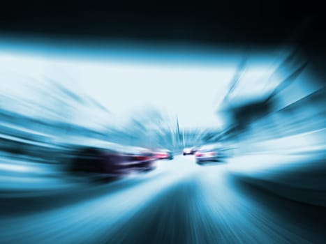 fast cars on highway without speed limit