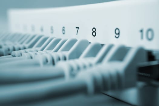 network cable on hub (internet)