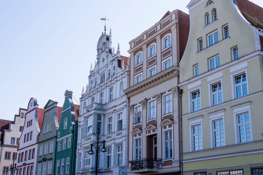 marketplace in rostock in summer