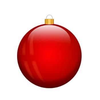 christmas bulb isolated (white background)
