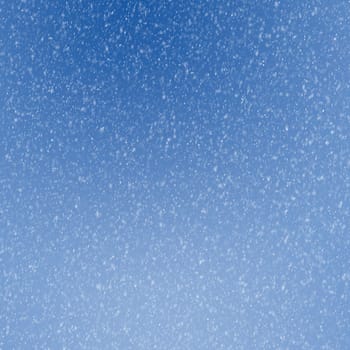 snowflakes and blue sky background