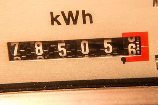 electricity meter background (kwh)
