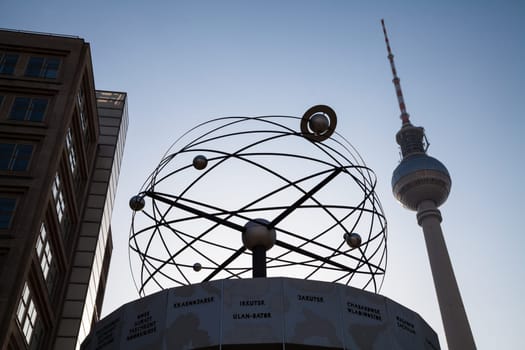 world clock at alexanderplatz in berlin
