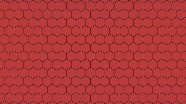 The 3d rendering colorful hexagon pattern with nice color