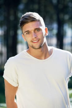 Portrait Of Young Man In Countryside