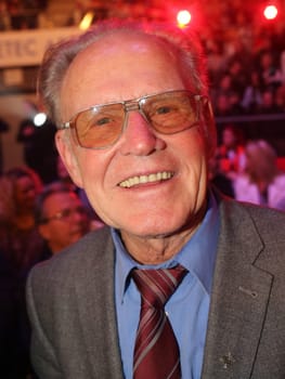 Cycling legend Gustav Adolf -TÄVE- Schur Guest of Honour at the SES Boxing Gala on 12.11.2016 in the GETEC Arena Magdeburg