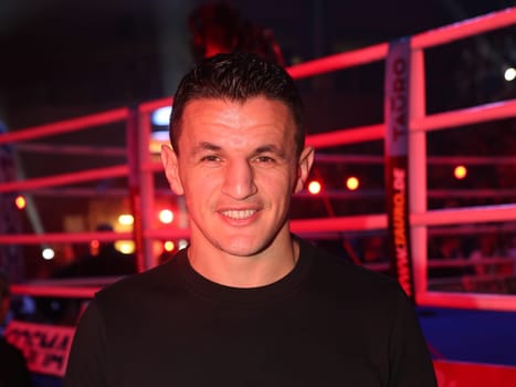 Super middleweight boxer Robin Krasniqi (SES-Boxing) as a guest at the SES-Box-Gala on 12.11.16 in the GETEC Arena Magdeburg