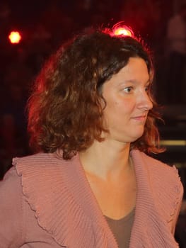 Swimmer Antje Buschulte (SC Magdeburg) as guest of honour at the SES Boxing Gala on 12.11.16 in the GETEC Arena Magdeburg