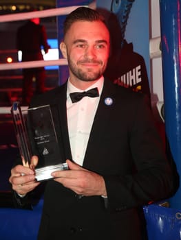 Boxer of the Year 2016 Dominic Bösel (SES Boxing) at the SES Box Gala on 12.11.2016 in the GETEC Arena Magdeburg
