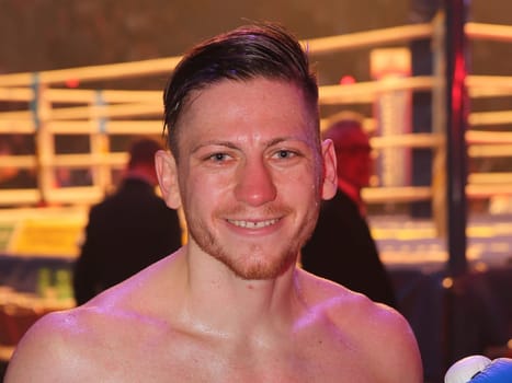 K1 Fighter Enriko Kehl ( The Hurricane) after his victory against Erkan Varol (The Black Eagle) at the SES Boxing Gala on 12.11.2016 in the GETEC Arena Magdeburg