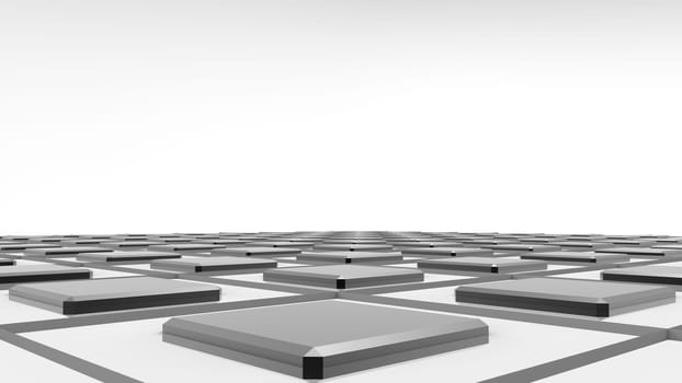 The 3d rendering simple background with rhombs
