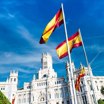 Cibeles museo and  located downtown Madrid, Spain