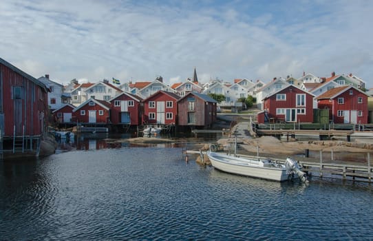 some old boathouse on swedish westoast at smogen