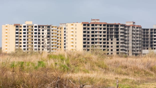 Unfinished residential multi-storey complex