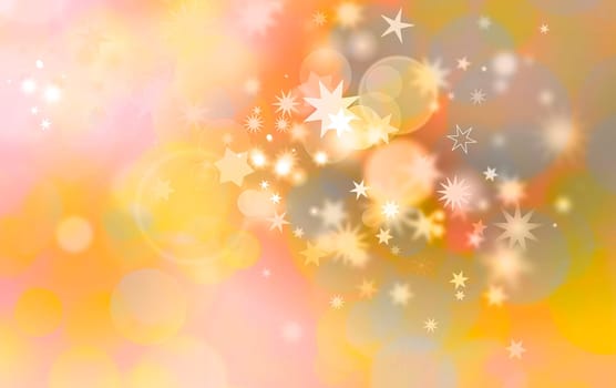 christmas star card design pastel