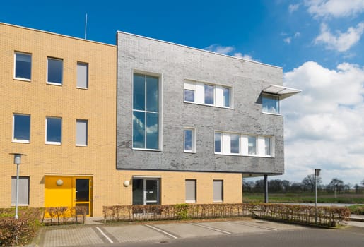 exterior of a modern office building in the netherlands
