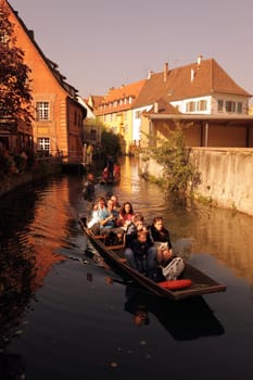 the old city of Colmar in the province of Alsace in France in Europe