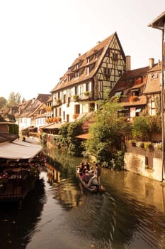 the old city of Colmar in the province of Alsace in France in Europe